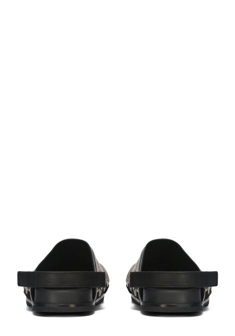 sandali megalaced mule granola uom neri RICK OWENS | RU01E5813 LOOW109